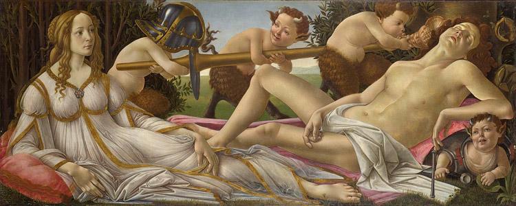 Sandro Botticelli Venus and Mars (mk08) Sweden oil painting art